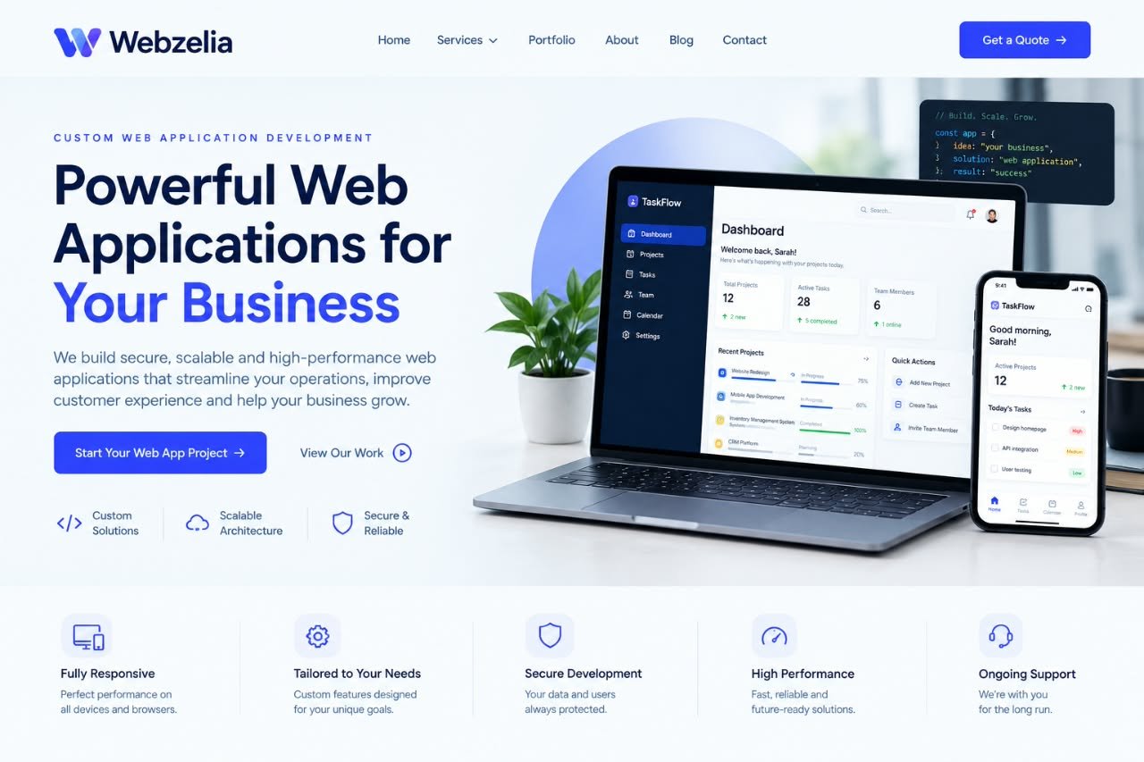 Custom React web application dashboard for Litmus Analytics built by Webzelia